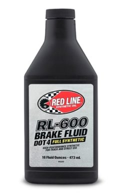 RED LINE RL-600 DOT 4 BRAKE FLUID - 16oz. (473ml)
